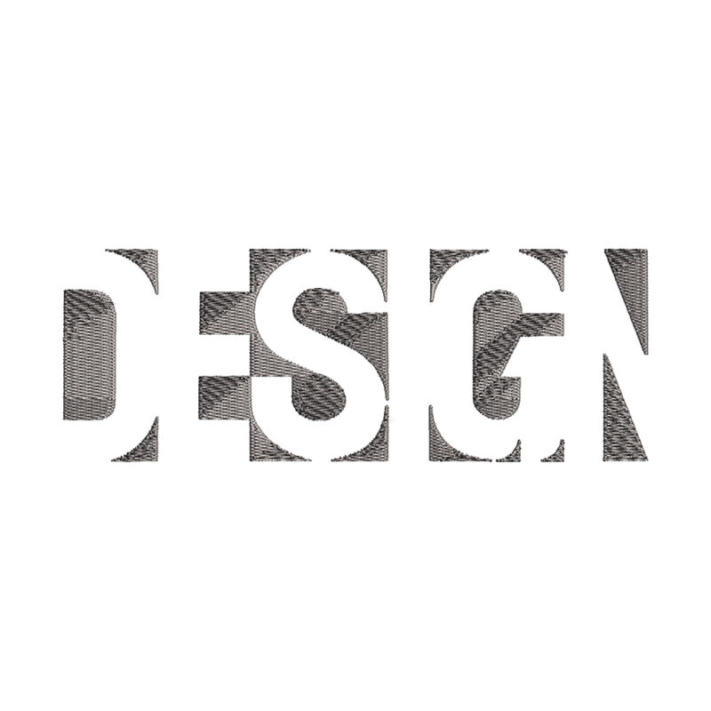 Mikina s výšivkou „Design“ Výšivka „Design“ – moderní minimalistický motiv pro mikiny s výšivkou