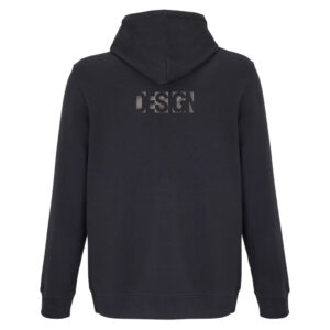 Mikina s výšivkou „Design“ Černá mikina s výšivkou Design na zádech – moderní minimalistický streetwear