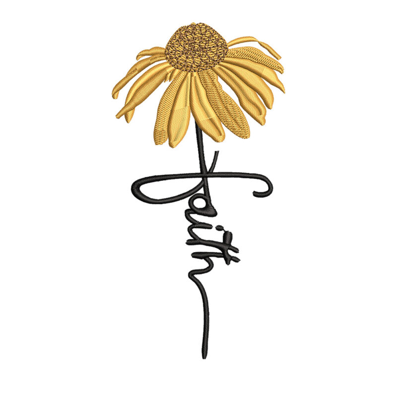 Tričko s výšivkou „Květina Faith“ – elegantní inspirace Tričko s výšivkou „Květina Faith“ – elegantní inspirace